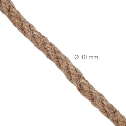 Jute cable 10 mm x 15 m set of 2