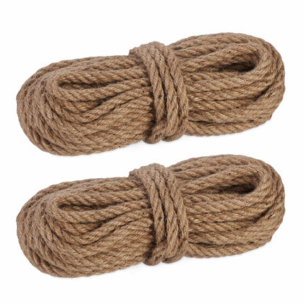 Jute cable 10 mm x 15 m set of 2