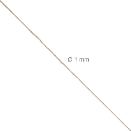 Jute cable 1 mm x 100 m set of 6