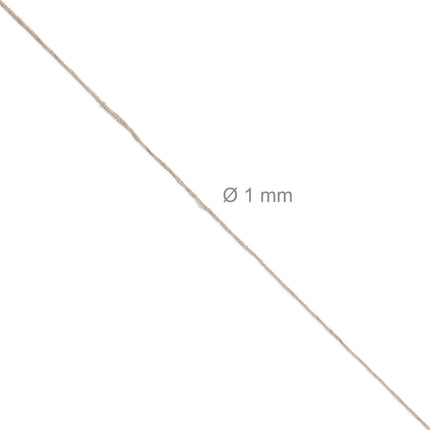 Jute cable 1 mm x 500 m set of 2