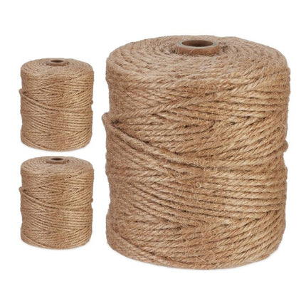 Jute cable 3 mm x 100 m set of 3