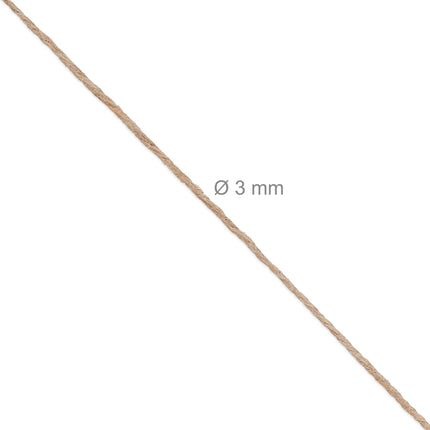 Jute cable 3 mm x 100 m set of 3