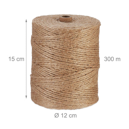 Jute cable 3 mm x 300 m set of 2