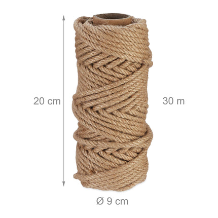 Jute cable 6 mm x 30 m set of 2