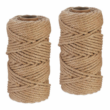 Jute cable 6 mm x 50 m set of 2