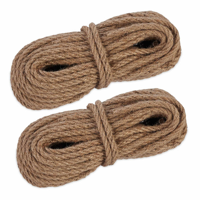 Jute cable 8 mm x 20 m set of 2