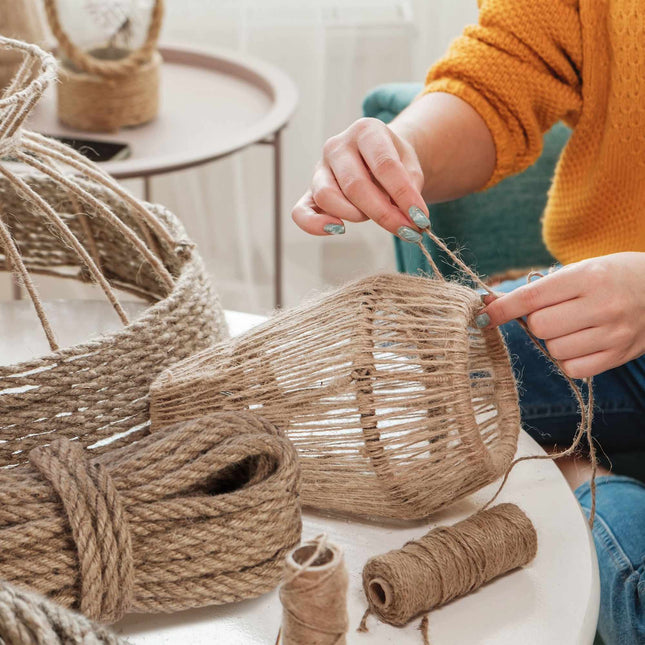 Jute cable 8 mm x 20 m set of 2
