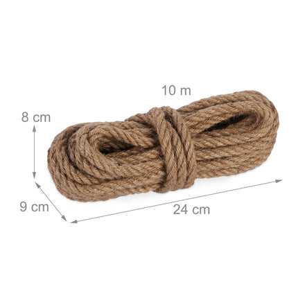 Jute rope 10 mm x 10 m set of 2