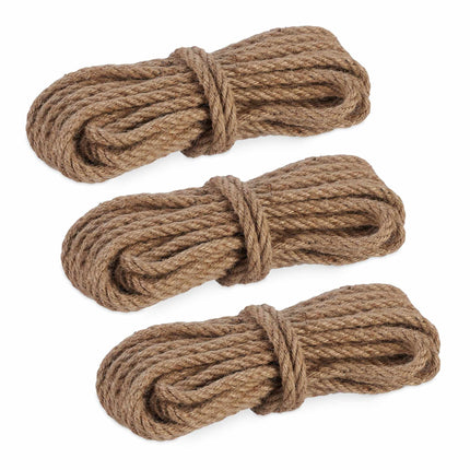 Jute rope 8 mm x 10 m set of 3