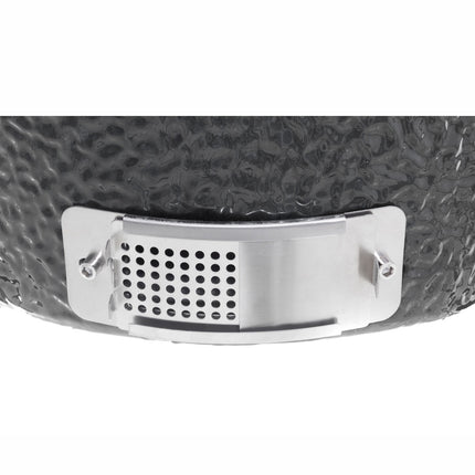 Kamado Charcoal Grill, Ceramic, 16-Inch, Stainless Steel Grate