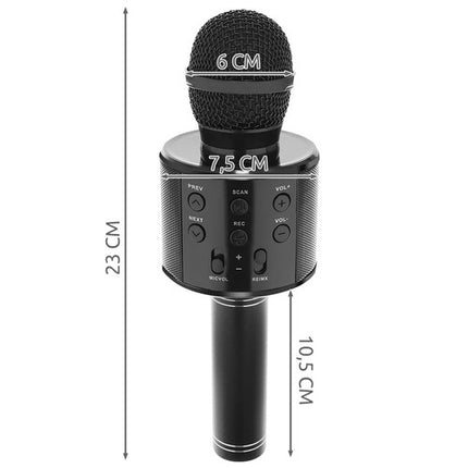 Karaoke microphone - black Izoxis 22189