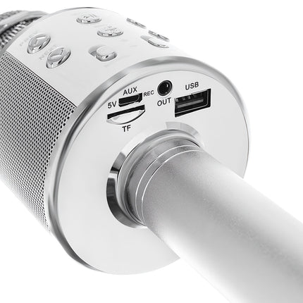 Karaoke microphone - silver Izoxis 22188