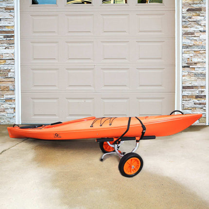 Kayak Cart, 450 lb Capacity, 12 in Solid Tires, Adjustable