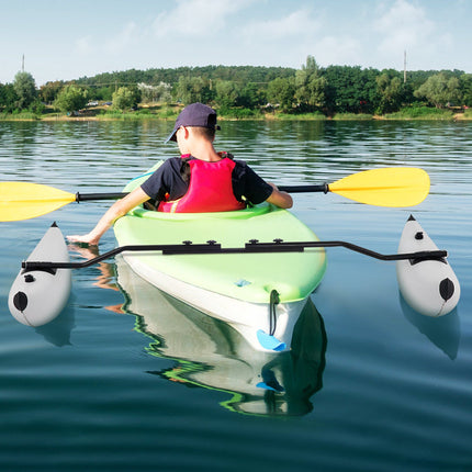 Kayak Outrigger Stabilizer Kit, 2 PVC Inflatable Floats