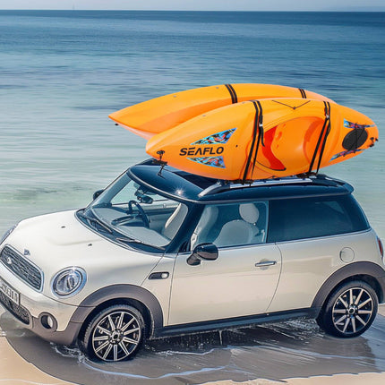 Kayak Roof Rack, 1 Pair Foldable J-Bar for 2 Kayaks