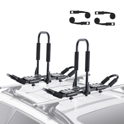 Kayak Roof Rack, 1 Pair Foldable J-Bar for 2 Kayaks