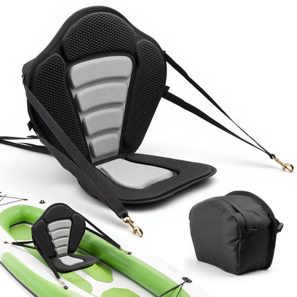 Kayak Seat, 12 mm Pad, Back Support, Straps, Bag