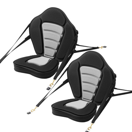 Kayak Seat 2-Pack, 53 mm Padded Back Support, Bag