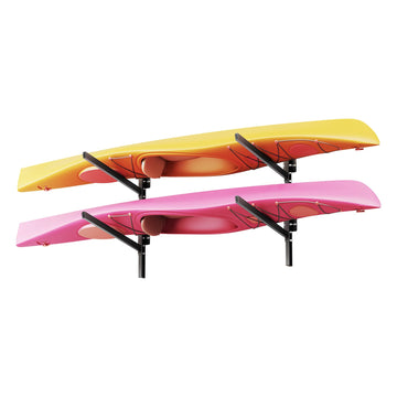 Kayak Storage Rack, Wall Mount, 2-Kayak, 200 lb