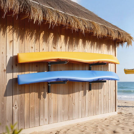 Kayak Storage Rack, Wall Mount, 2-Kayak, 200 lb