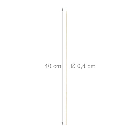 Kebab skewers in bamboo, set of 500 pcs