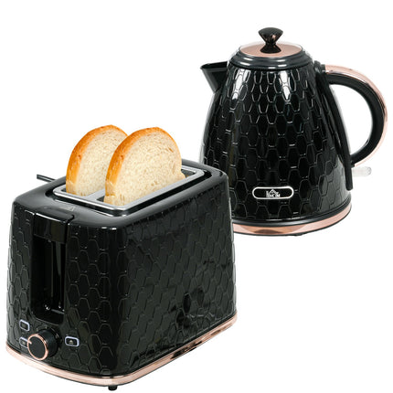 Kettle and Toaster Set, 1.7L, Multi-Mode, LED Display
