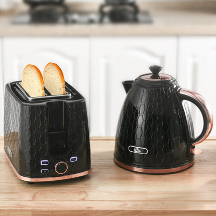 Kettle and Toaster Set, 1.7L, Multi-Mode, LED Display