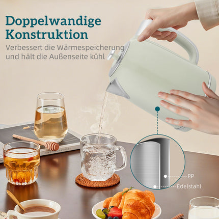 Kettle and Toaster Set, LED Display, 1.7L, 2200W, Grey