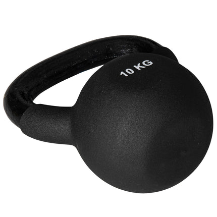 Kettlebell 10 Kg, Neoprene coated cast iron, floor friendly