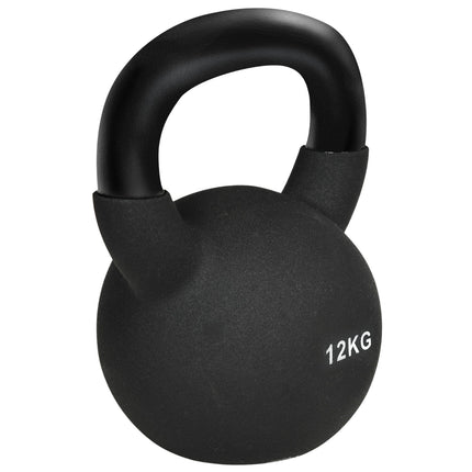 Kettlebell 12 Kg, Neoprene coated cast iron, floor friendly