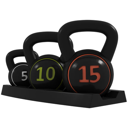 Kettlebell set, 2.2-6.8 kg, strength training weights