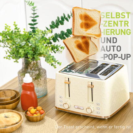 Kettle and toaster set - 1.7 l, 4 slices, 7 browning levels
