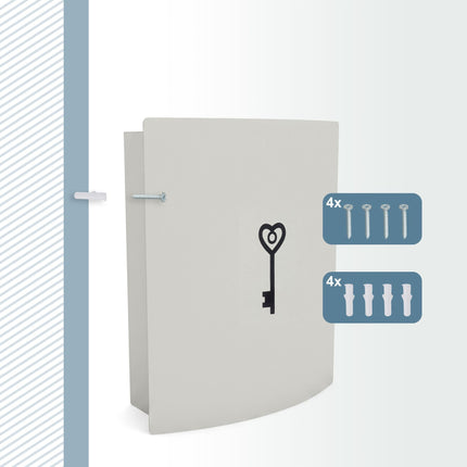 Key Cabinet, Magnetic Closure, Holds 9 Keys