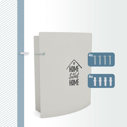 Key Cabinet, Magnetic Closure, Holds 9 Keys