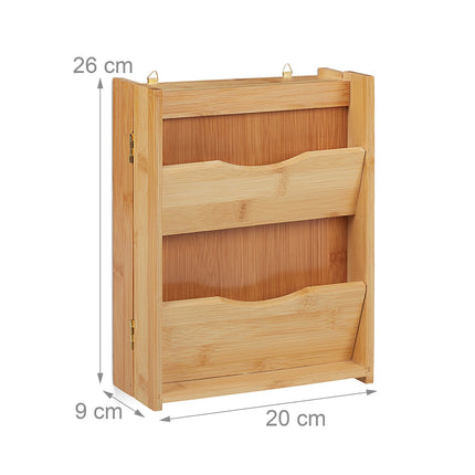 Key cabinet in bamboo