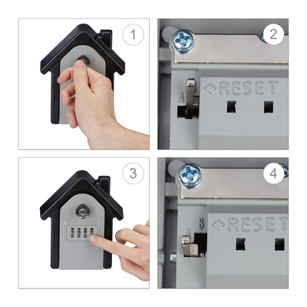 Key cabinet with four-digit code lock