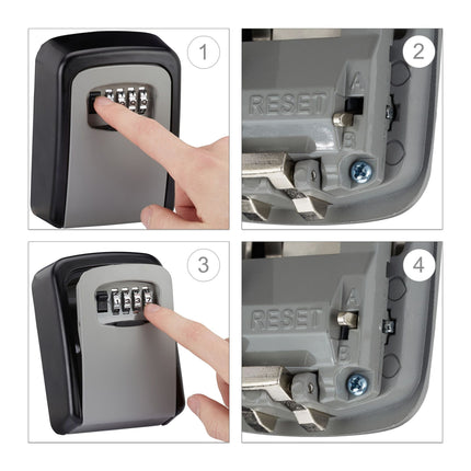 Key cabinet with four-digit code lock