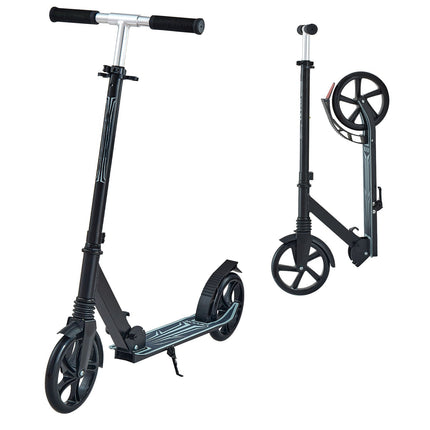 Kick Scooter, 2-Wheel, Adjustable, Foldable, 8-Inch Wheels