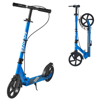 Kick Scooter, 2-Wheel, Adjustable, Foldable, 8-Inch Wheels