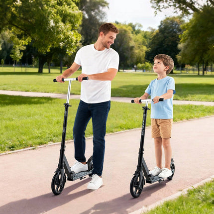 Kick Scooter, 2-Wheel, Adjustable, Foldable, 8-Inch Wheels
