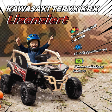 Kids 12V Electric Off-Road Vehicle, Remote, LED, Yellow