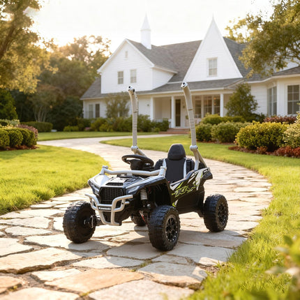 Kids 12V Electric Ride-On Car with Remote, Gray