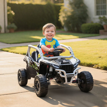 Kids 12V Electric Ride-On Car with Remote, Gray