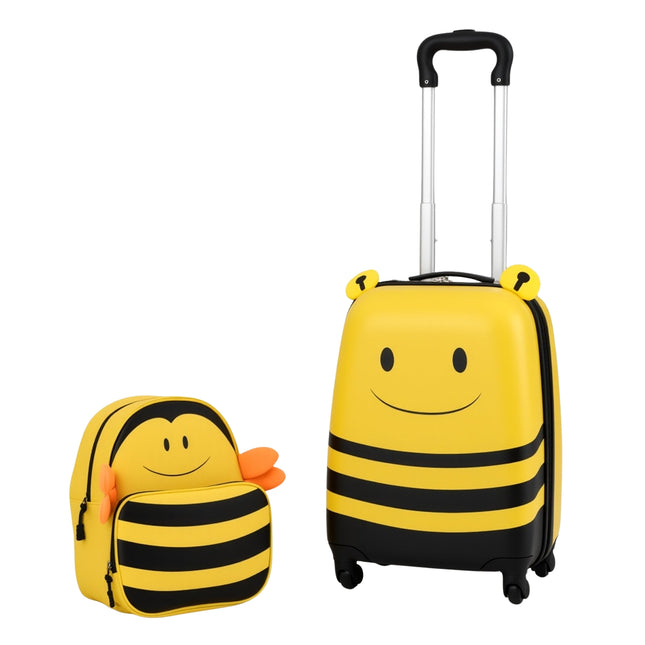 Kids' 2-Piece Luggage Set – Trolley & Backpack, ABS Shell
