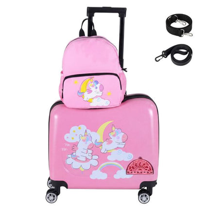 Kids 2-Piece Ride-On Carry-On Luggage Set, Backpack