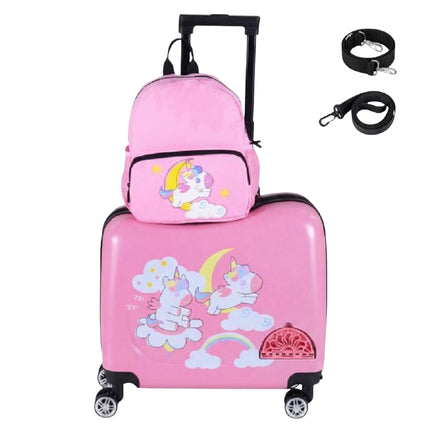 Kids 2-Piece Ride-On Carry-On Luggage Set, Backpack