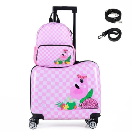 Kids 2-Piece Ride-On Carry-On Luggage Set, Backpack