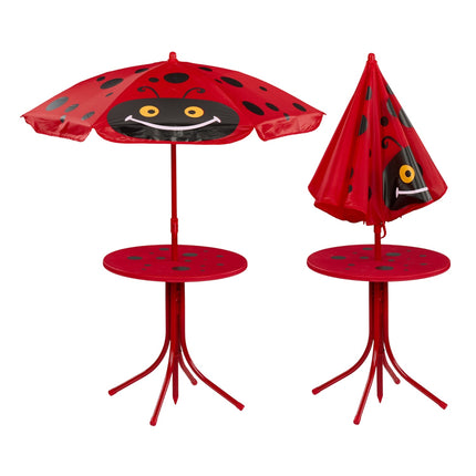 Kids' 4-Piece Camping Furniture Set with Parasol