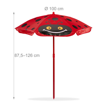 Kids' 4-Piece Camping Furniture Set with Parasol