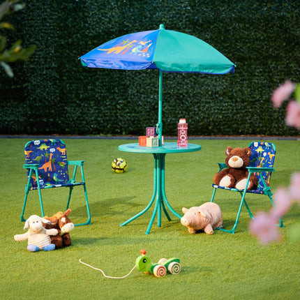 Kids' 4-Piece Outdoor Furniture Set with Parasol